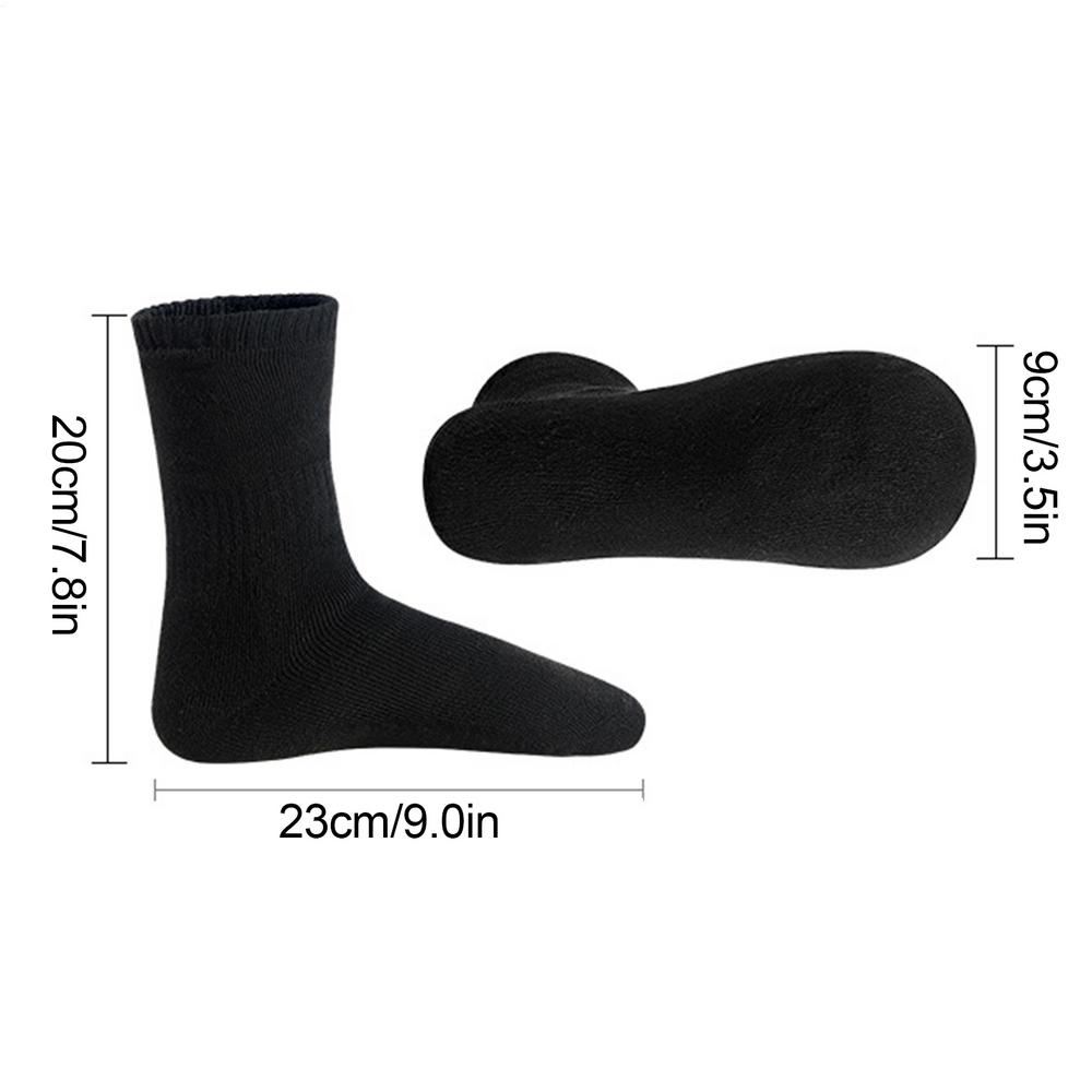 Winter Heated Socks Electric Socks for Men USB Electric Heated Socks Warm Cotton Socks with Fast Heating and Long Warmth чёрный