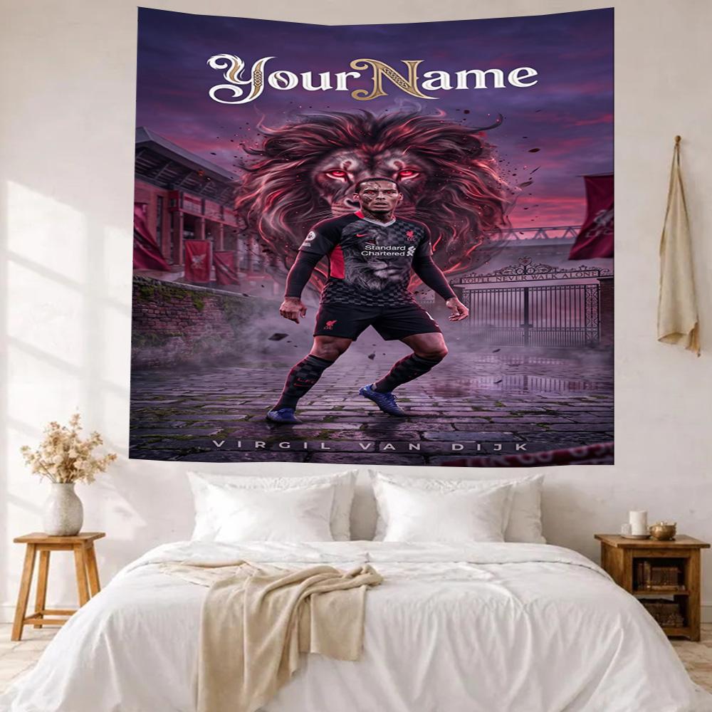 Jorge Lorenzo Custom Your Name Wall Decor Tapestry Art For Pet Memorial Birthdaywedding Party Backdrop Family Gift