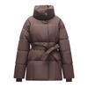 Winter Padded Jacket Stand-up Collar Belt Women's Loose All-match Padded Jacket Fashion Korean Version of The Padded Jacket Women's Jacket