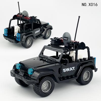 X016 Swat Geländewagen Streifenwagen Kinder Baustein Spielzeug