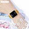 Moment Beauty Hot Sale Fashion Luminous LED Couple Watch, Thin Square Female Student Magnetic Buckle Touch Screen Electronic Watch