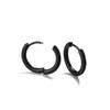 Circle Titanium Steel Hoop Earrings Sliver/Gold/Black Circular Earrings  Man