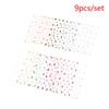 9Pcs/Set 3D Colourful Star Nail Art Sticker Geometry Star Sticker Diy Transfer Decal Designs Nail Accessories