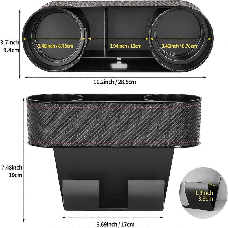 Multifunctional Car Drink Holders, Universal Auto Truck Seat Side Cup Holder Water Bottle Mount Stand Seat Gap Organizer Seam Wedge Storage -Yx