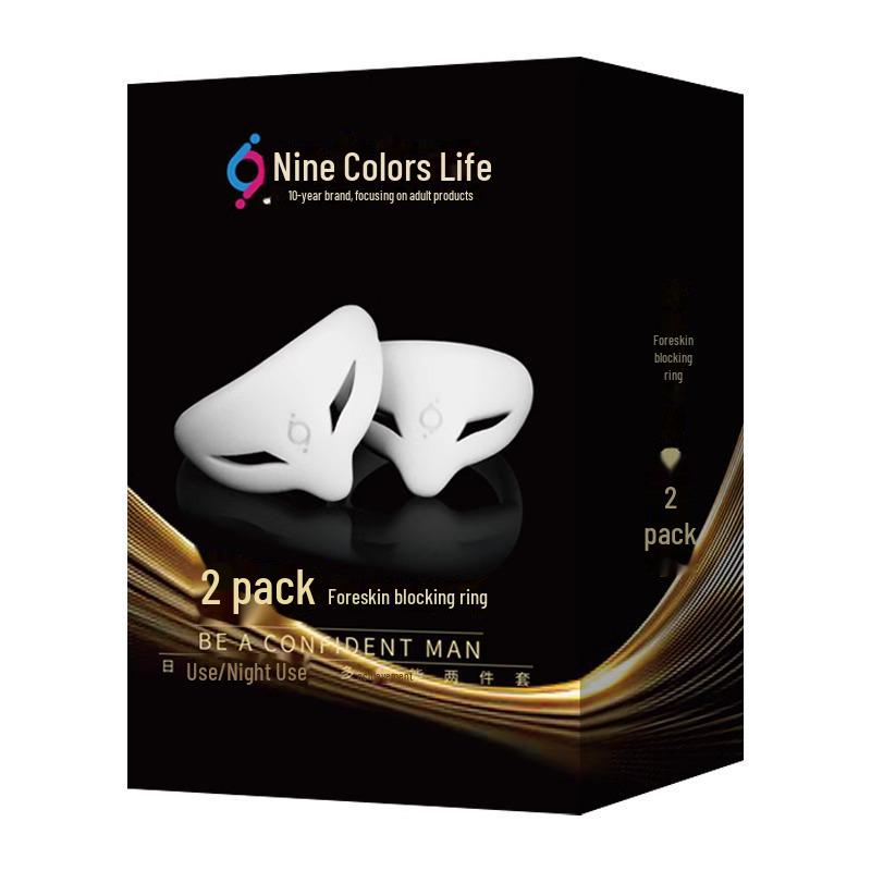 Nine-Color Life Male Enhancement Ring: Anti-Recovery Lock for Foreskin Management and Adult Use