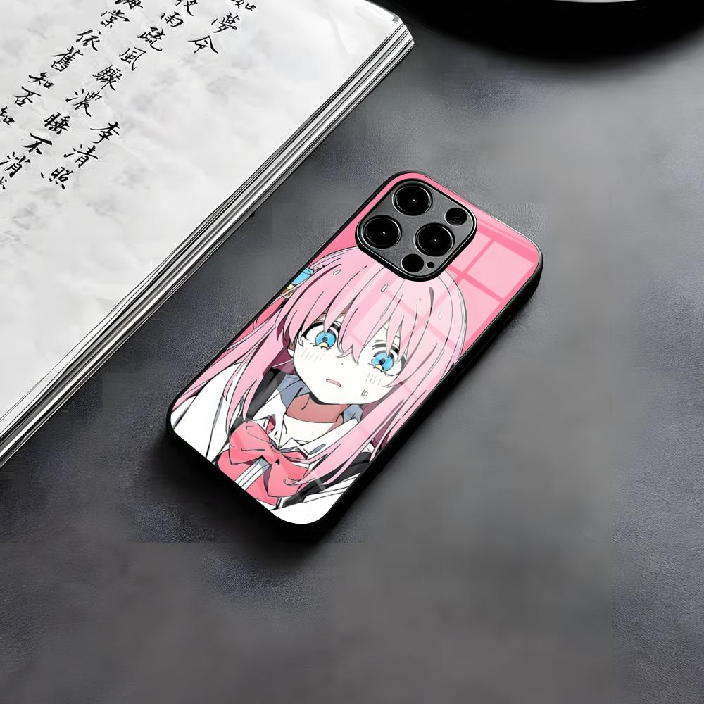B-Bocchi The Rock H-Hitori Gotoh Custodia per Telefono Per IPhone 17 Air 16 E Pro Max 15 14 13 Mini 12 Pro 11 Max Plus Copertura in Vetro Nero