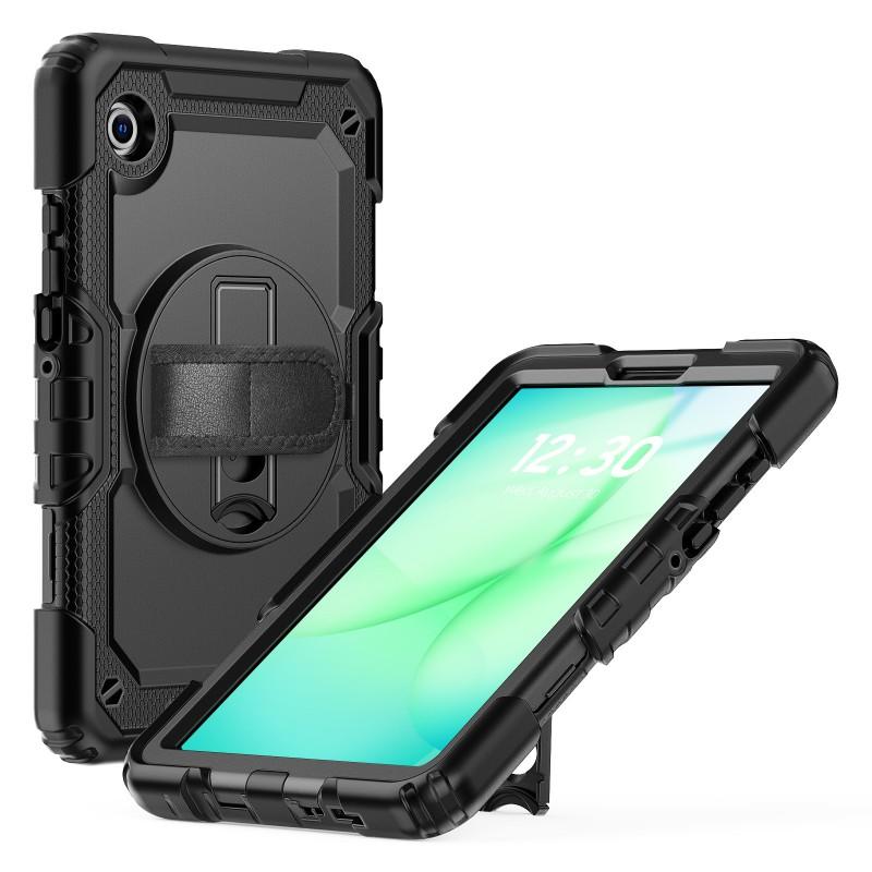 8.7 Inch Tablet Case Galaxy Tab A9 A11 X110 X133 With Silicone Bumper PC Back Shell Hand Strap Kickstand