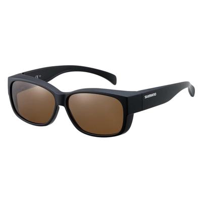 Shimano Polarisierende Überbrille 01 Matt UJ-031Y Schwarz/Braun