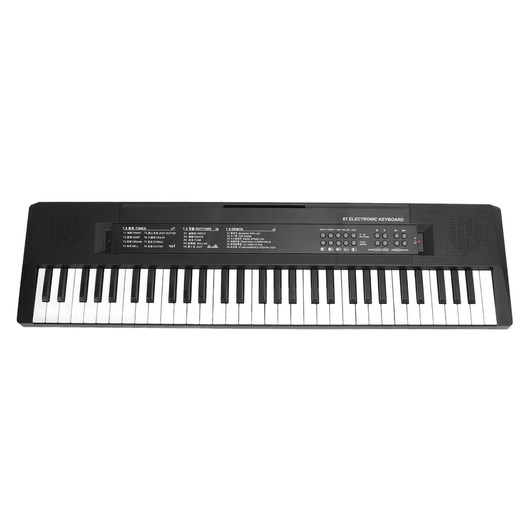 61 Key Keyboard Piano Smoothly Plastic Keyboard Piano Portable Compact Electric Piano Keyboard for