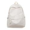 Schoolbag Schoolbag Female College Student High School Junior High School Student Simple Versatile Retro PU Leather Backpack 1011 New Niche Backpack