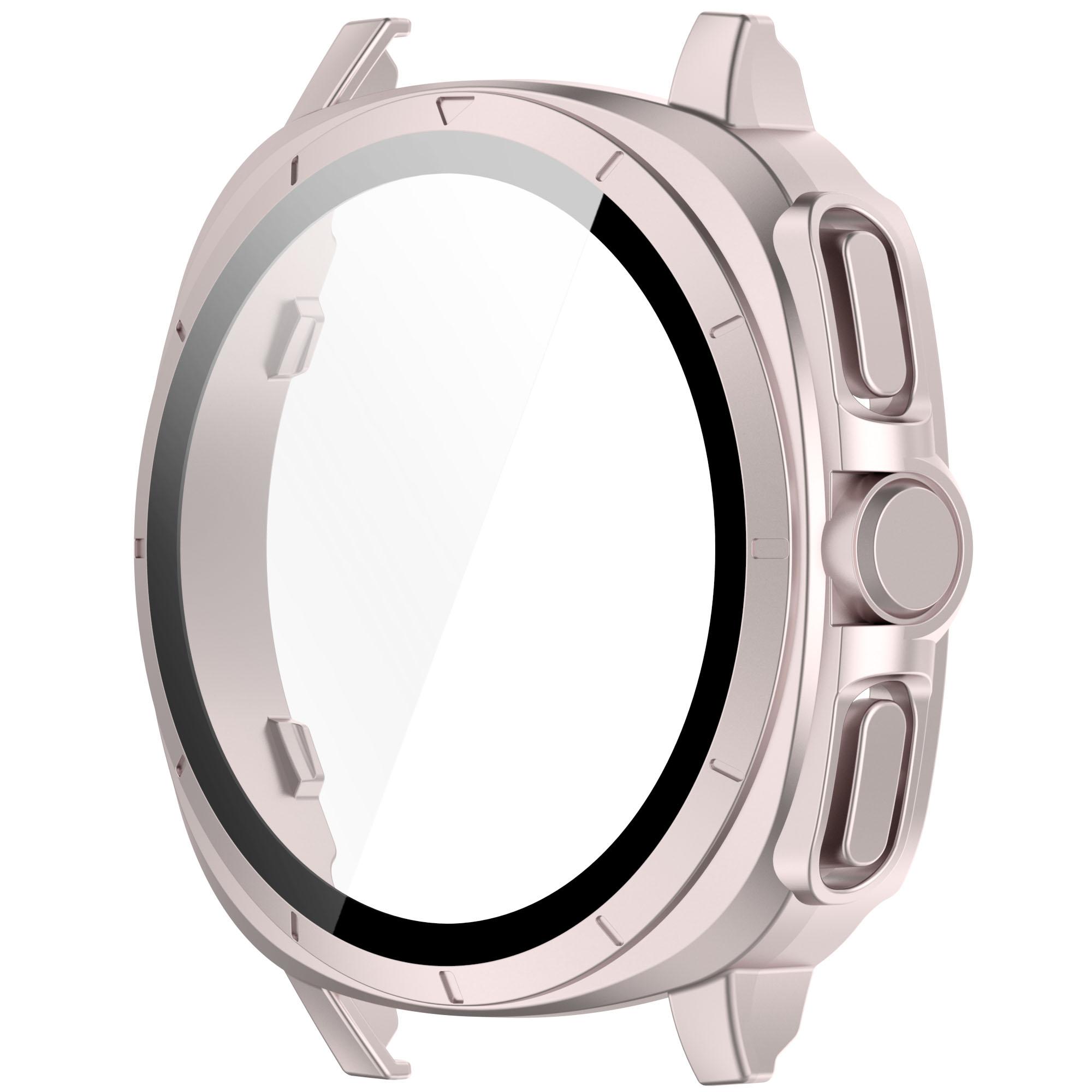

Стекло+Чехол для Samsung Galaxy Watch 7 44/40 мм, Превращающий в Ultra 47 мм, Улучшенный Всесторонний Защитный Чехол-Бампер Galaxy Watch 7 40mm розовый