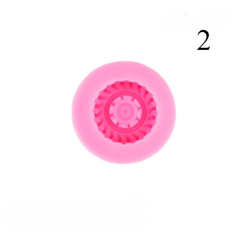 Kreative Modeform Reifen Rad Schokoladenkuchenformen Lebensmittelqualität Silikonform Fondant Kuchen Dekorationswerkzeuge Zubehör