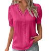 Fashionable Ladies Summer Hollow Short-sleeved Tops