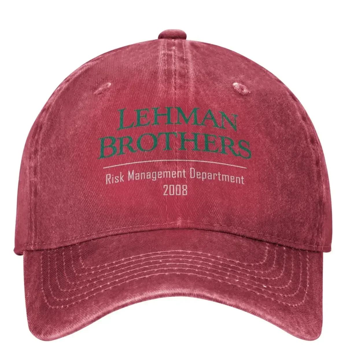 

LehUnisex Brothers Risk UnisexageUnisext DepartUnisext Washed Baseball Cap Bank Logo Trucker Hat Unisex Unisex SunProof Baseball Caps One Size