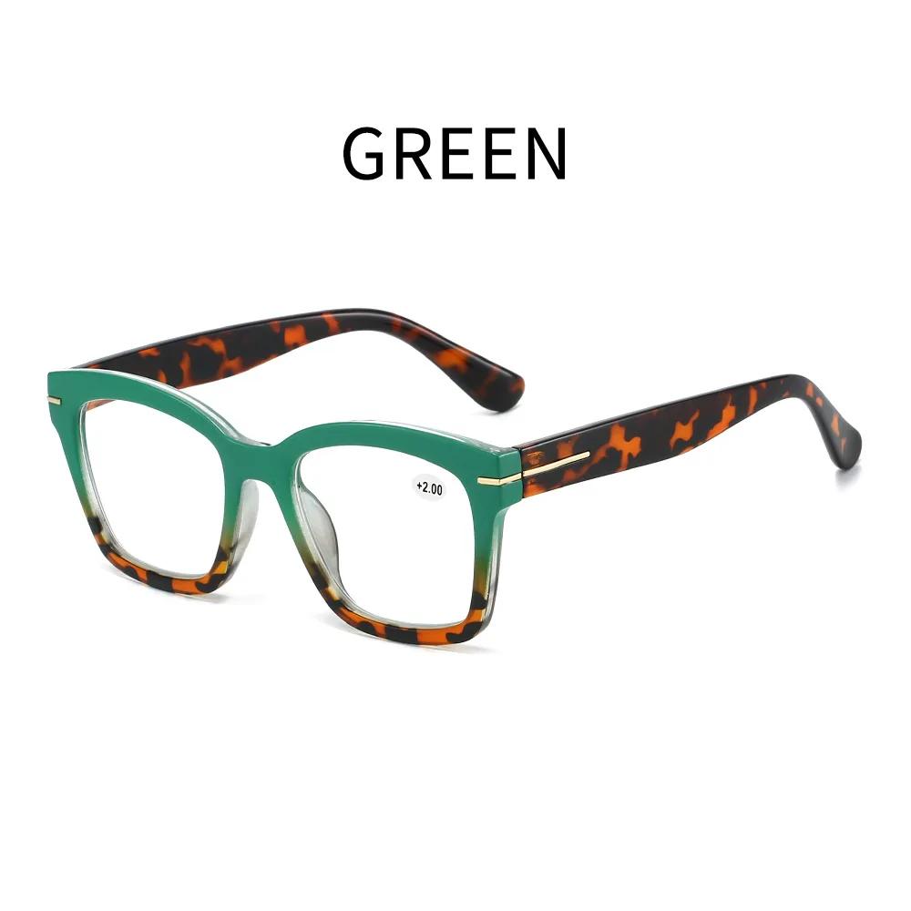 New Fashionable Hd Metal Frame Women'S Reading Glasses Retro Neutral High Quality Anti Blue Light Presbyopia Glasses