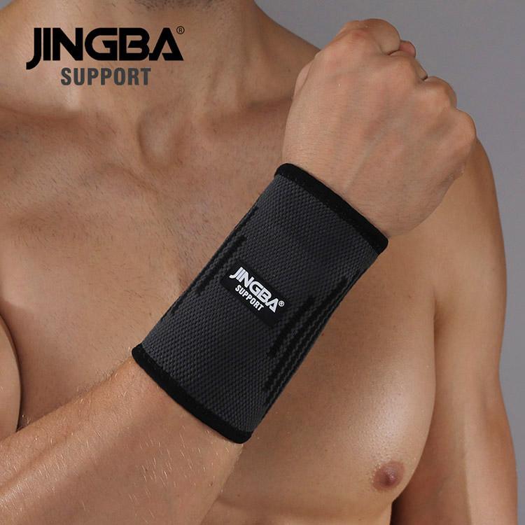 

Durable And Safe Jingba Support Hot Nylon Wrist Band Men Fitness Bandage Wrist Support Protective Gear Wristband Support Tennis Badminton Brace L