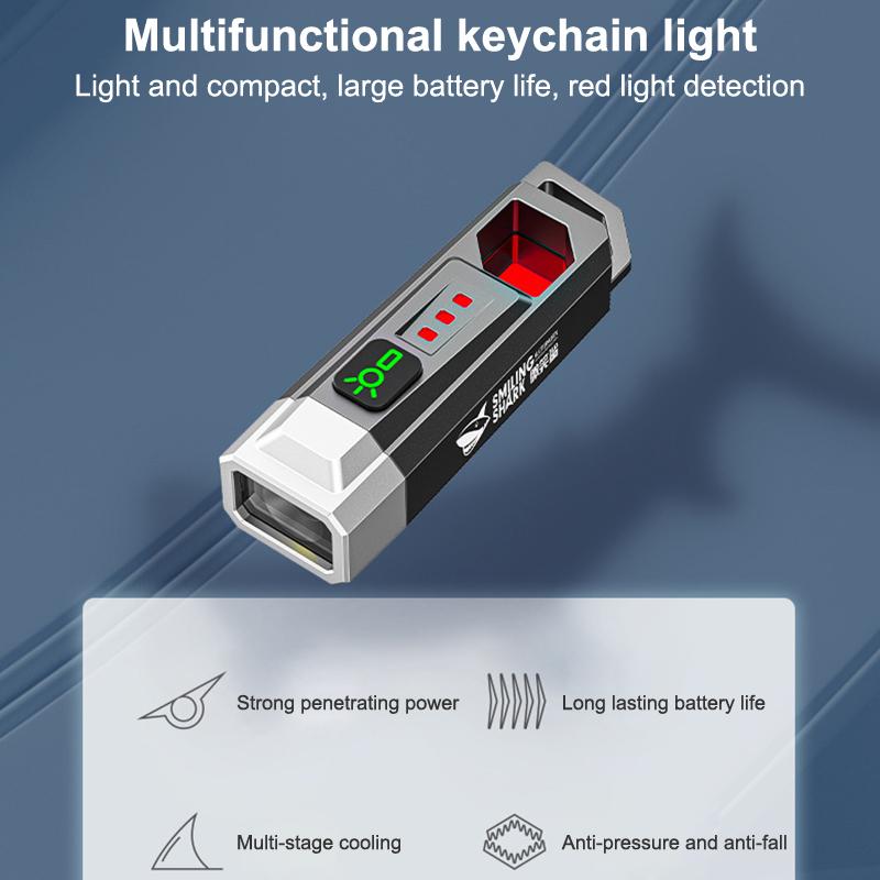 Rechargeable Mini Pocket Flashlight with Anti-sneak LED Light for Hiking Safety and Outdoor Adventure