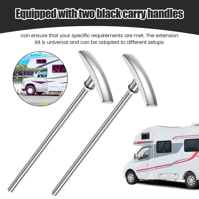 RV Dump Valve Handle Replacement Set Adjustable RV Waste Valve Handle Replacement RV Dump Valve Handle Extension For Waste