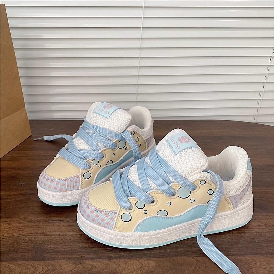 

Blue bread shoes women s versatile sports and leisure board shoes running 35