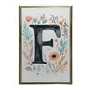 Plakat "F" Z Kolorowymi Kwiatami Plakat "F" Z Kolorowymi Kwiatami, 50X70 Cm, Rama Drewniana Jasny Dąb, Papier Matowy 230 Gsm