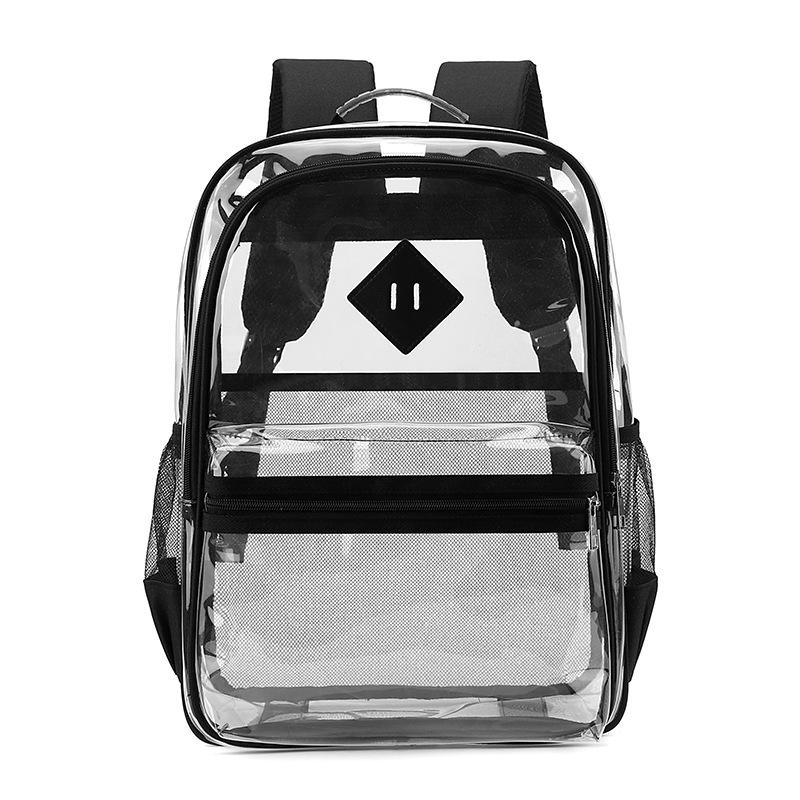 Large Capacity Transparent PVC Backpack for Students
