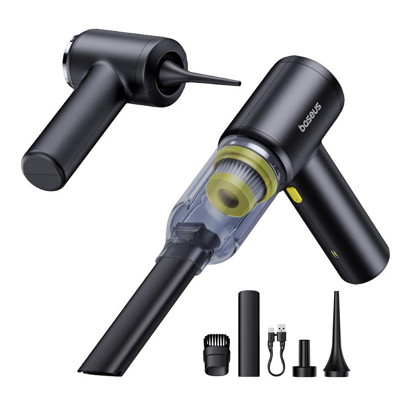 Baseus Car Vacuum Cleaner Wireless Air Dust Blower Gun for Car Powerful Portable Car Cleaning Appliance Cordless Vehicle Cleaner чёрный