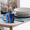 Mineral Crystal Coffee Mugs Cups Elegant Mineral Cup Exquisite Resin Tea Cup Multi-use Mineral Crystal Mug for Home Office 8cm