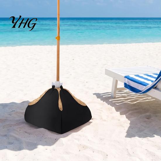 Sand Anchors for Patio Umbrella Beach Base Weight, Fillable Bag Oxford Cloth Stable Heavy Duty Sandbag Stand Outdoor Garden Umbrellas Weight