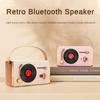 New Multi Functional 360 ° Panoramic Sound Effect Compact Record Player Retro Bluetooth Speaker Audio System for Mobile Phones Computers Desktops 5W