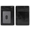 Genuine Leather Ultra-Thin Card Holder Wallet for Men & Women with Photo Slot and Dollar Clip