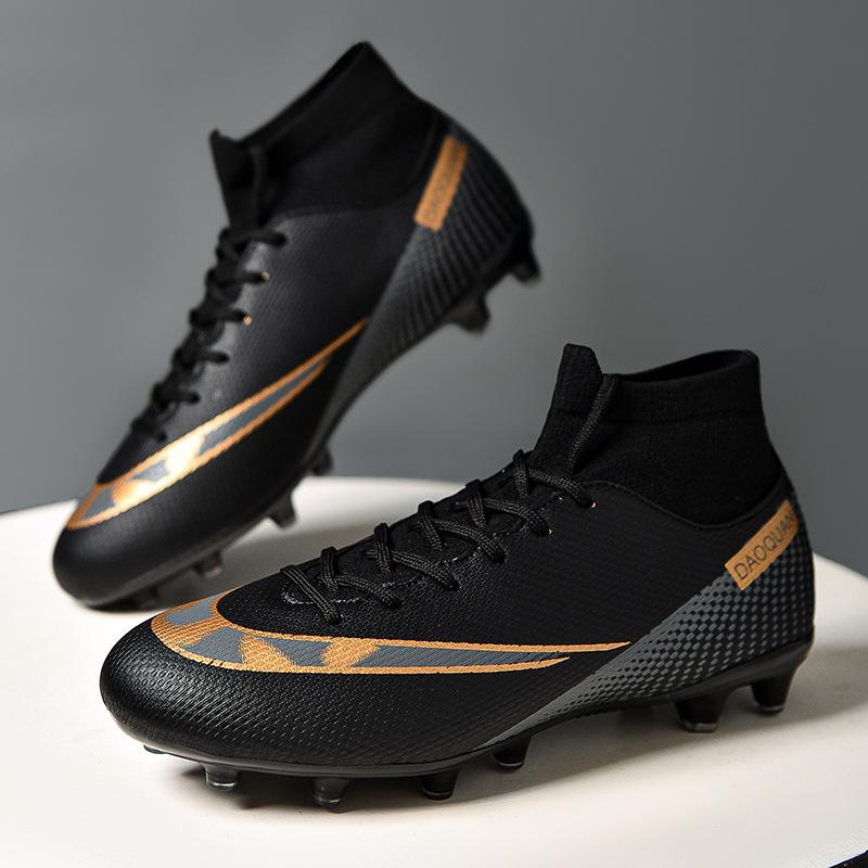 Training Shoes Men's Game 47 Student Football Shoes Broken Nails Large Size Sports High Top Shoes Spikes Teen