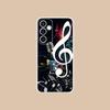 Musical Note Staff Mobile Phone Case for Samsung Galaxy S25 S24 S23 S22 S21Plus FE Ultra Clear Colorful Cover Smartphone Cover