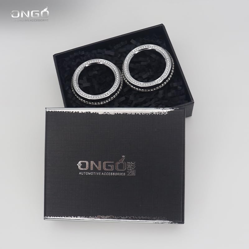 ONGOXD Mazda CX-5/CX-8/MX-5/2 6 Exclusive Start Switch Ring Diamond Crystal Decoration Plate Interior Parts