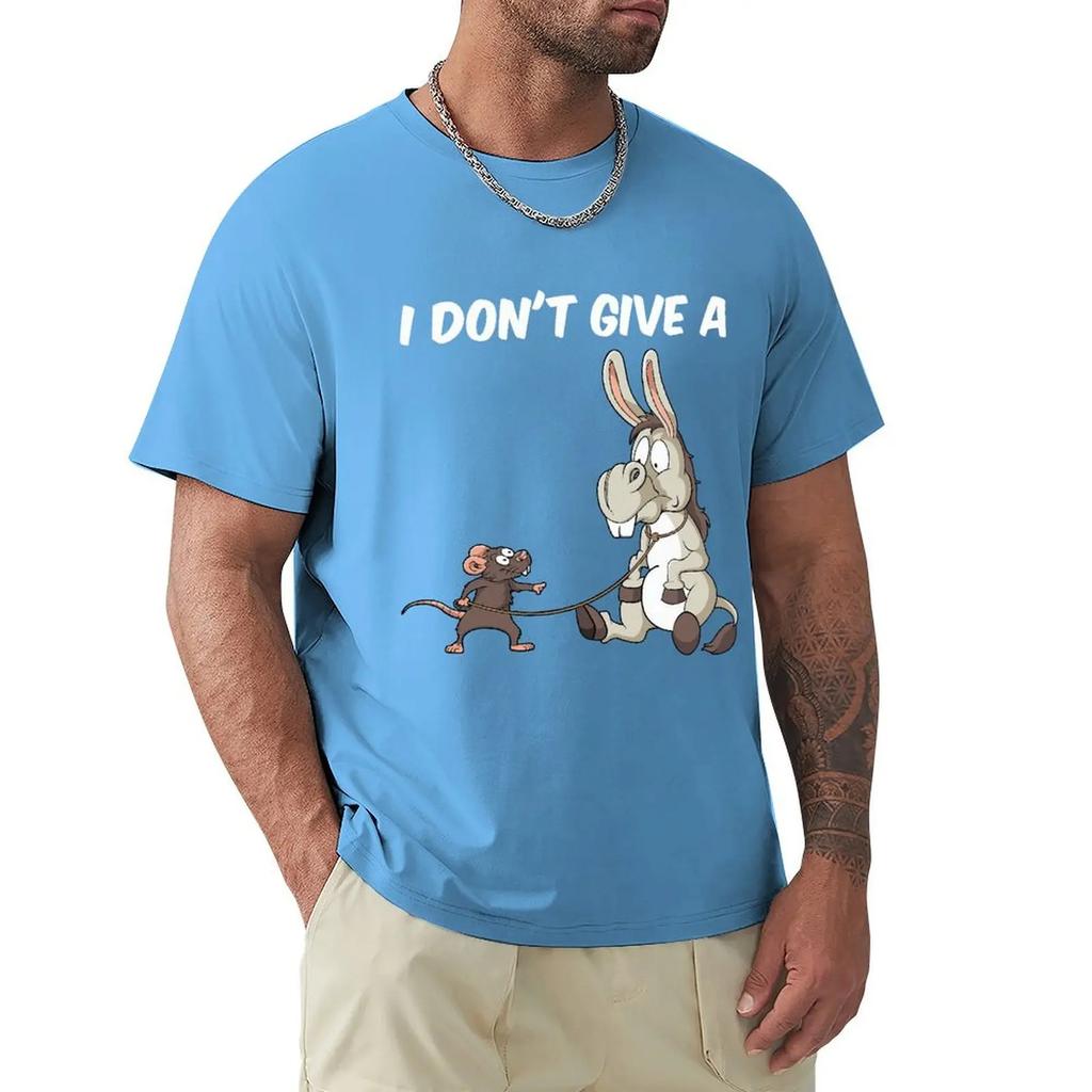 I Dont Give A Rats Ass Vintage Gift Men's T-Shirt Summer Cotton Short Sleeve O-Neck Unisex T Shirt New
