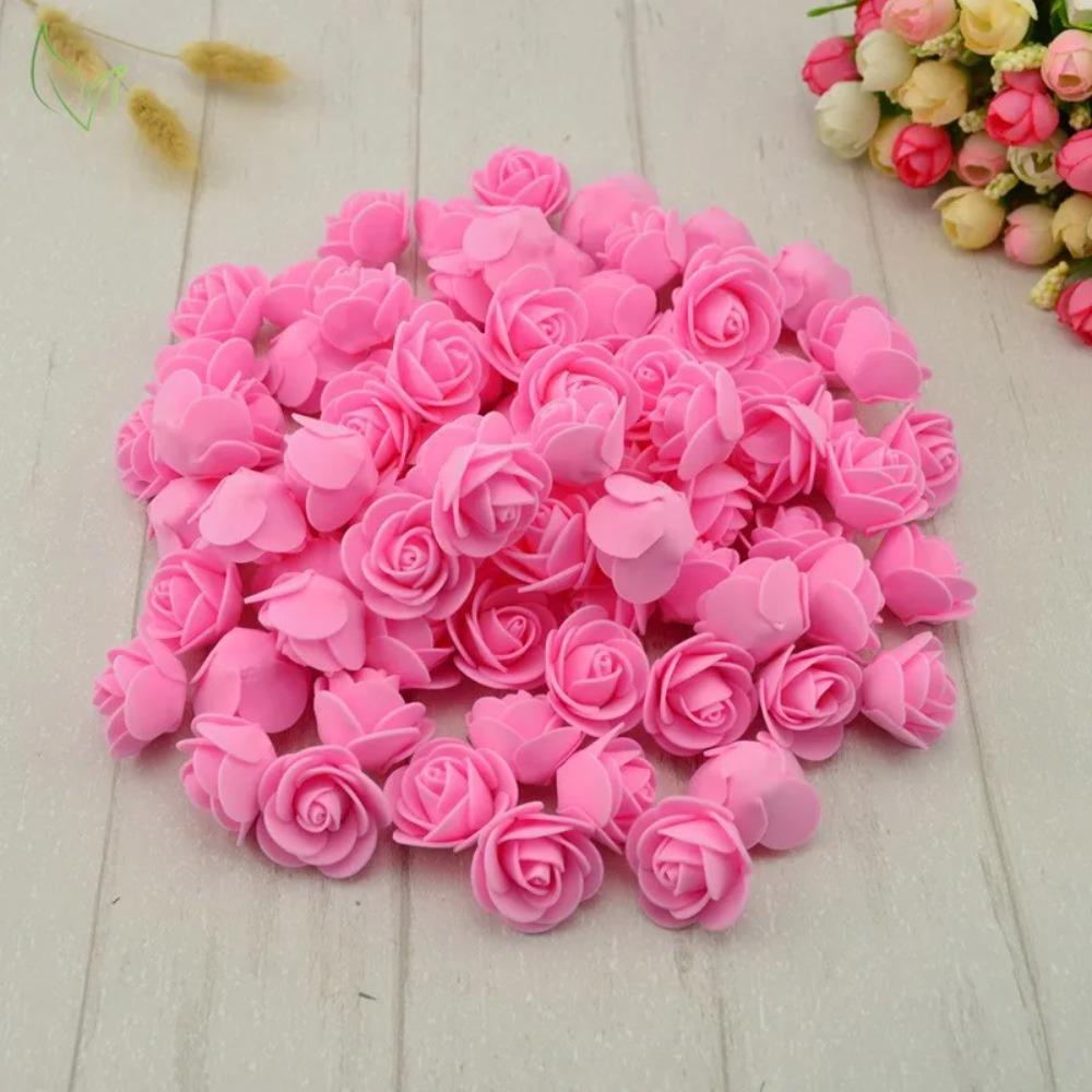 

50 шт. ПЭ пена искусственные цветы розы головки искусственные цветы дешевые свадебные украшения для скрапбукинга подарочная коробка венок своими руками многоцелевое использование