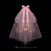 White Veil Bridal Headwear With White Veil Covering Multiple Layers And Short Plain Veil Wedding Dress Photo Shoot Fluffy Style
