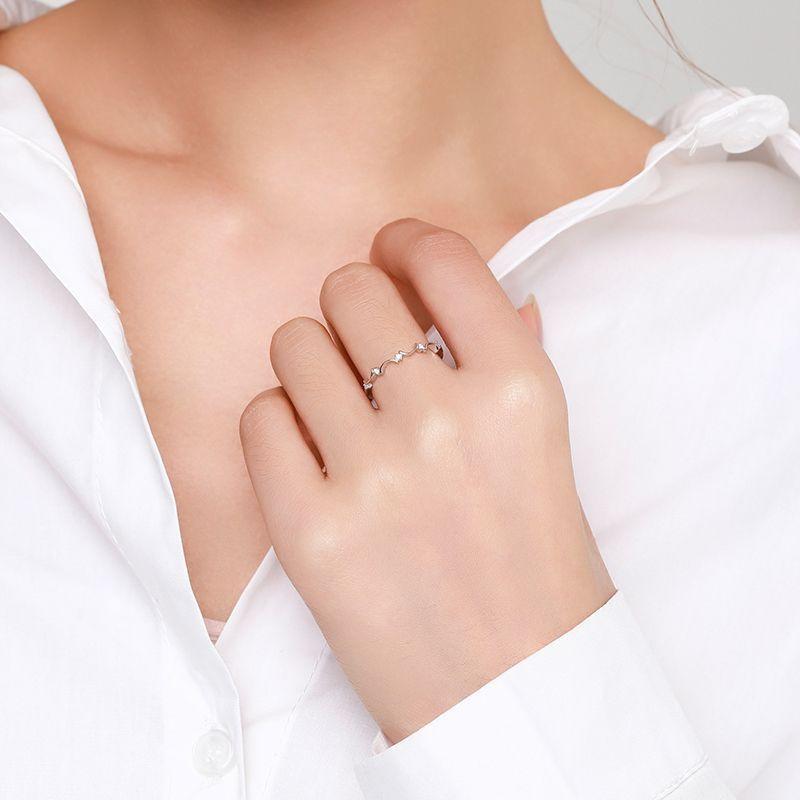 Tancise Klassischer Zirkon-Ring aus 925er-Sterlingsilber, Damenschmuck, Hochzeitsversprechen, Party-Geschenk