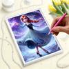 Starry Magic Anna New Pearl-Inlaid Frameless Art | Handmade Pearl Craft, Starry Magic Theme, for Frozen Chic Home Decor & Birthday Gift Option