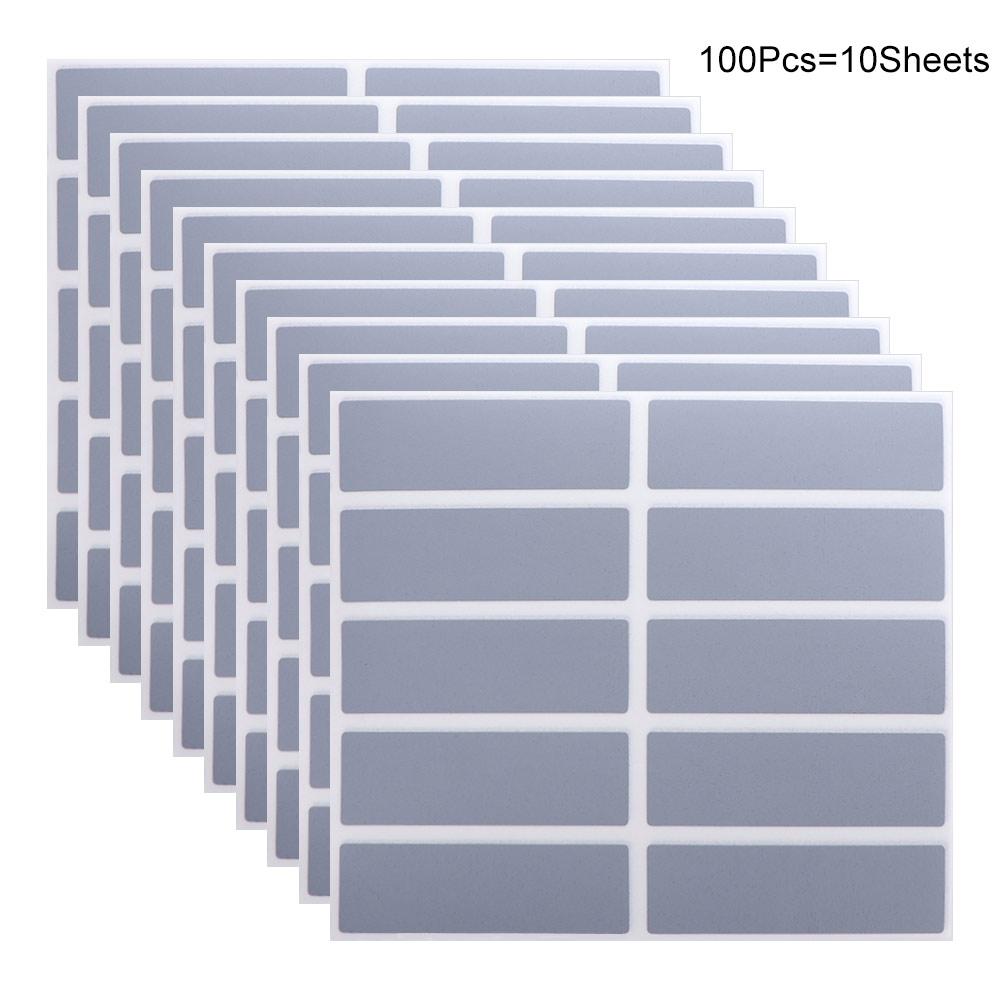 

100pcs Rectangular Scraping Stickers Scratch Cards Funny Creative Scratch Off Stickers Adhesive Scratch Off Cards
