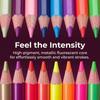 12PCS 12 Colors Metallic Pencils Durable wood Neon Pencils Stationery Set Pencil Set  Adults