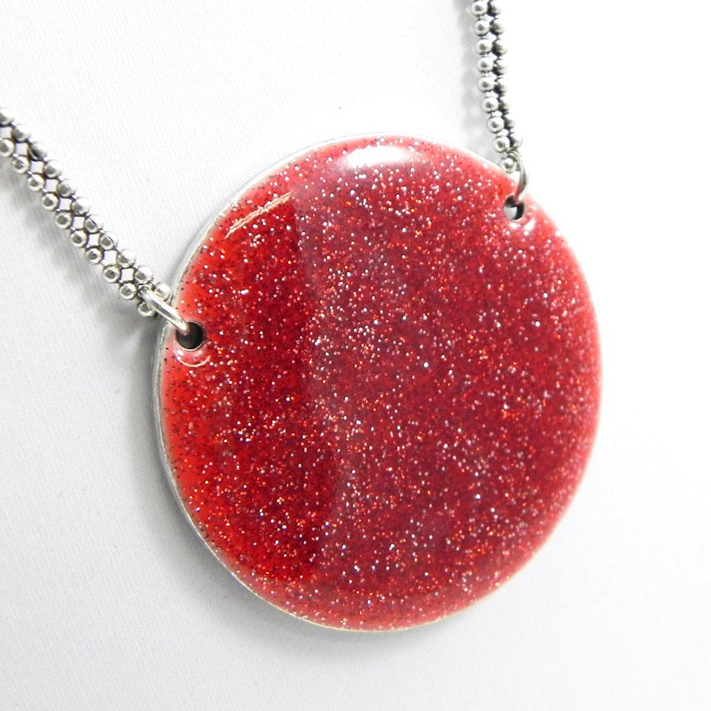 NOA [G8322] - Collier Créateur 'Sissi' rouge
