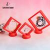 Red Jewelry Display and Storage Box for Earrings and Pendants