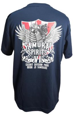 [Fuji Uniforms] Commemorative T-Shirt (Samurai Spirits 6, Escort Ship Samidare, Somalia Deployment) JMSDF Quick-Drying Short Sleeve T-Shirt (NV, Size