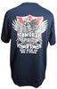 [Fuji Uniforms] Commemorative T-Shirt (Samurai Spirits 6, Escort Ship Samidare, Somalia Deployment) JMSDF Quick-Drying Short Sleeve T-Shirt (NV, M)