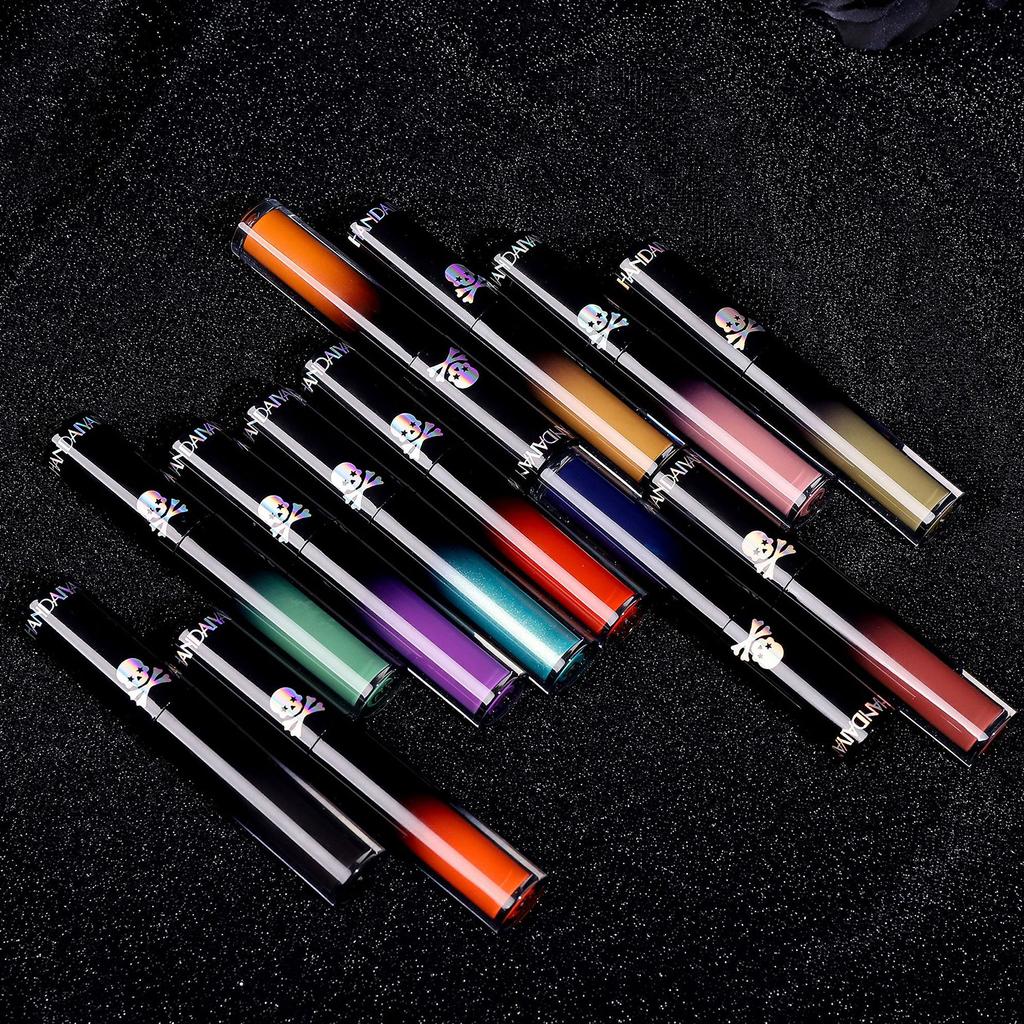 Matte Non-smudged Long-lasting Stage Lip Glaze Festive Dark Lip Gloss Halloween Lipstick Made Up Tools