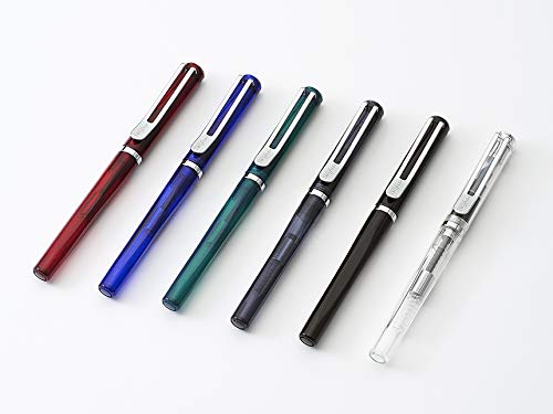 Nakabayashi TACCIA Facet Fountain Pen, Clear Green, Medium Nib, TPF-001-CG-M