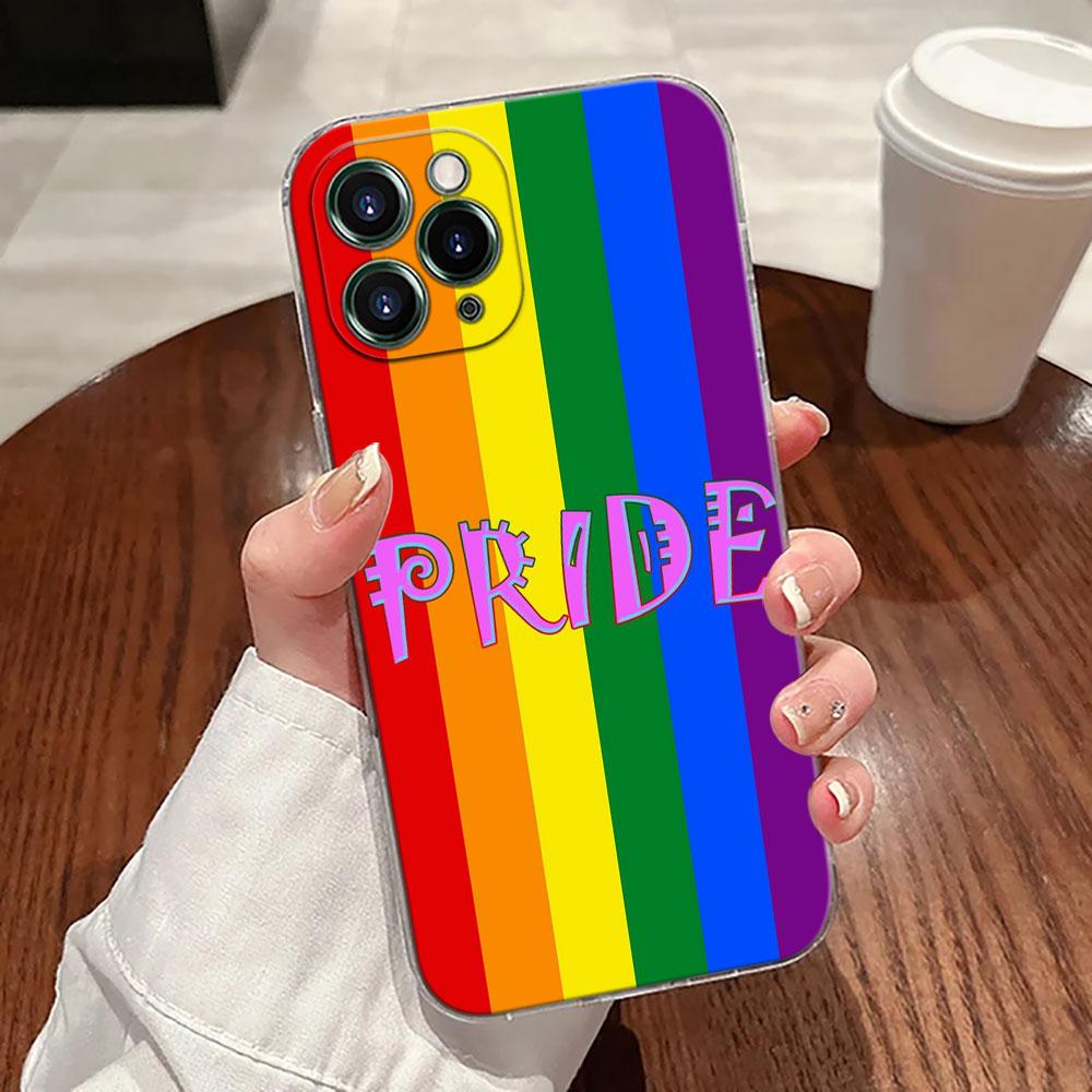 Gay Pride Flag Lesbians LGBT Rainbow Case For Apple iPhone 17 16 15 14 13 12 11 Pro Max Case 16 Plus 16E 17Air 17Pro Phone Cover