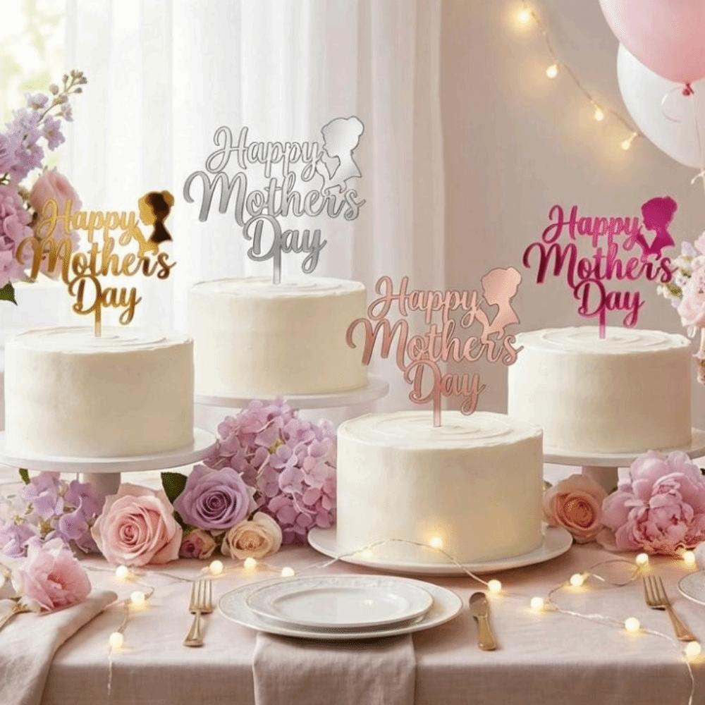 Festival Acrylic Cake Topper Handmade Cupcake Topper Party Supplies Dessert Topper Baking Supplies
