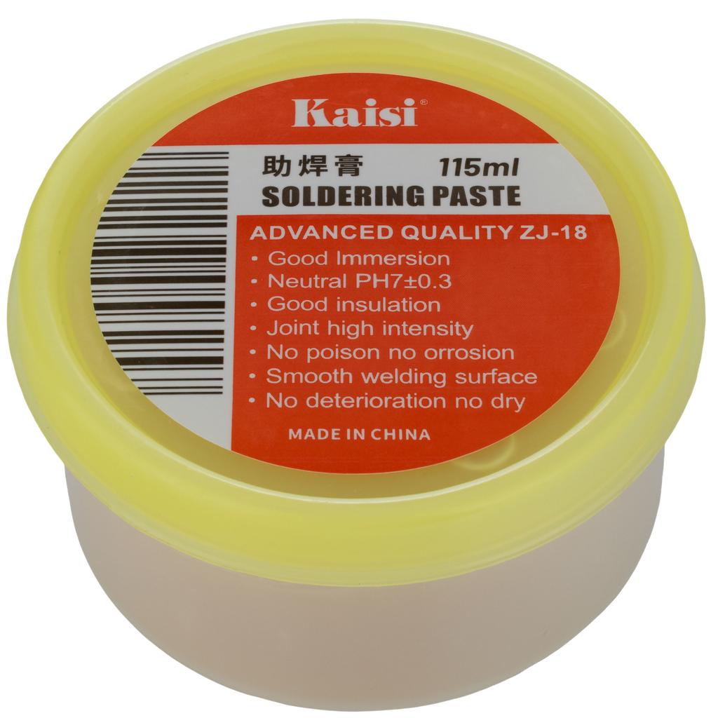 Flux / Fundente de soldadura marrón ZJ-18 en una caja de 115 ml