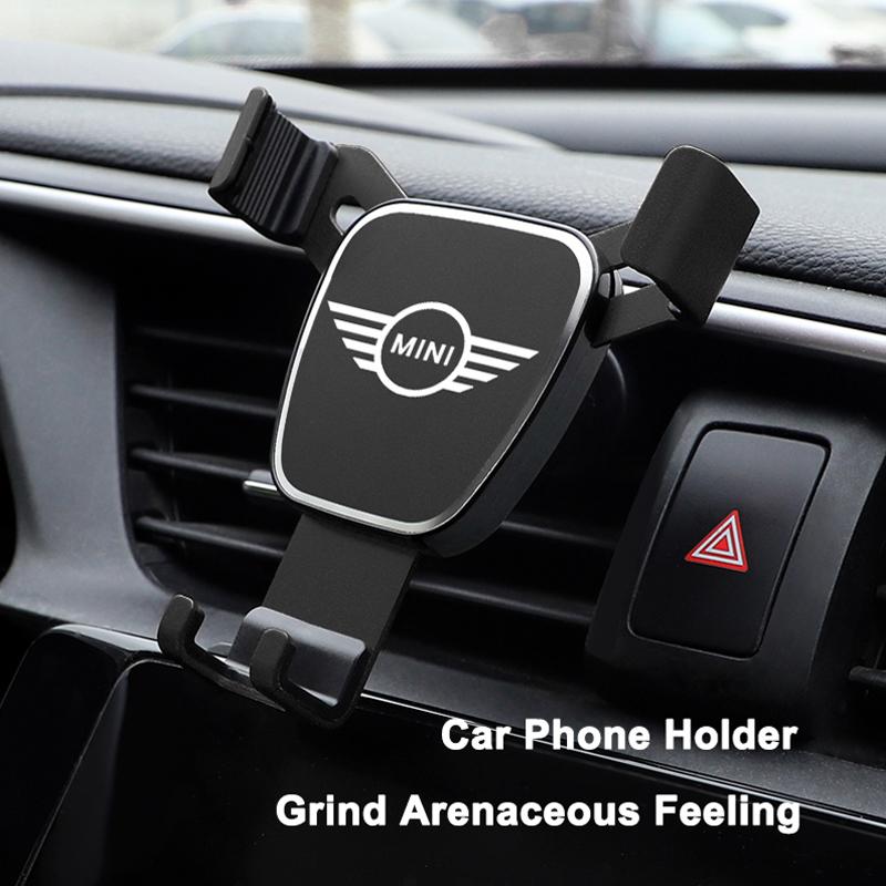 1Pcs Car Air Outlet Alloy Gravity Triangle Phone Holder For BMW Mini Works Cooper F54 F55 F56 F57 F60 R50 R52 R53 R55 R56 R57
